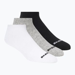 Socks SKECHERS Non Terry No Show 3 pack white/black