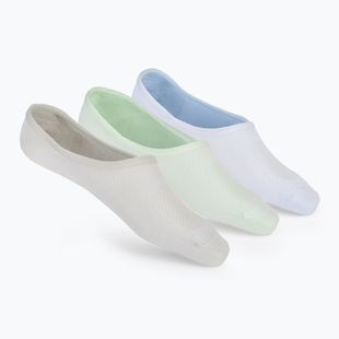 Women's socks SKECHERS Non Terry No Show Liner 3 pairs blue/green