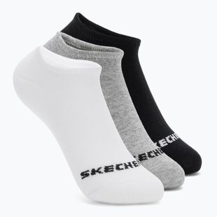 Children's socks SKECHERS Non Terry No Show 3 pairs white/grey