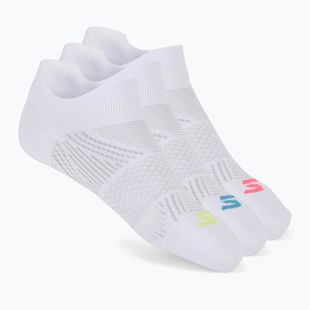 Women's socks SKECHERS Toe/Heel Terry Low Cut 3 pairs white/bright blue