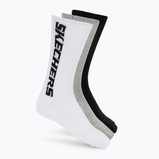 Socks SKECHERS Terry Crew 1/2 3 pack grey/black
