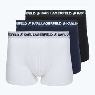 Men's boxers KARL LAGERFELD Logo Trunk 3 pairs black/white/navy