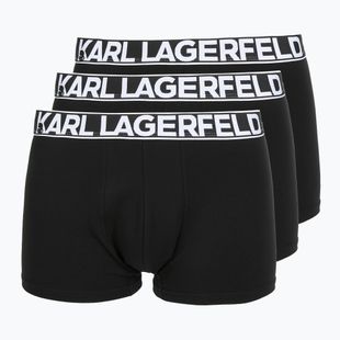 Men's boxers KARL LAGERFELD Bold Elastic Trunk 3 pairs black