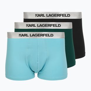 Men's boxers KARL LAGERFELD Elastic Trunk 3 pairs dark sea/black/blue