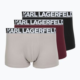 Men's boxers KARL LAGERFELD Bold Elastic Trunk 3 pairs windsor/black/ash
