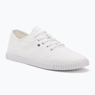 Tommy Hilfiger women's trainers Canvas Lace Up white