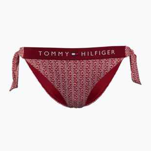 Tommy Hilfiger Cheeky Side Tie Bikini Bottom Print floral stripe regatta red