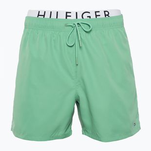 Men's Tommy Hilfiger Medium Drawstring Swim Shorts Dw fort green
