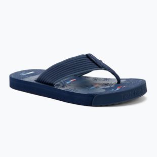 Men's Tommy Jeans Elevated Beach Sandal velvet blue flip flops