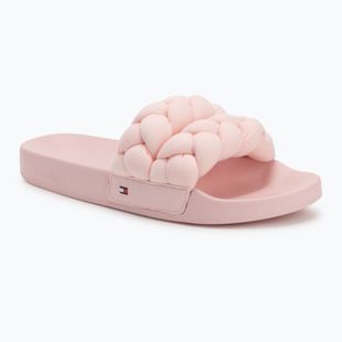 Tommy Jeans women's Braided Slide slides delicate pink