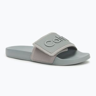 Calvin Klein men's slides HM0HM01437 Adj Pool Slide TPU granite road