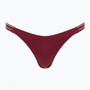 Calvin Klein swimsuit bottom KW0KW02732 Curved Delta Bikini plum glaze