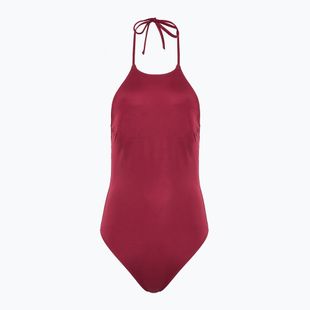 Calvin Klein women's one-piece swimsuit KW0KW02733 High Neck - RP plum gaze