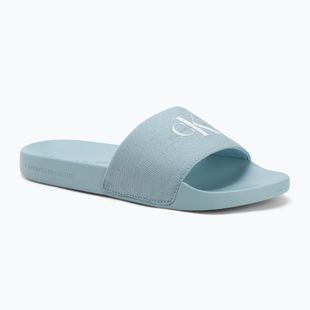 Calvin Klein women's slides YW0YW01835 Slide Monogram Wn triple cloud blue