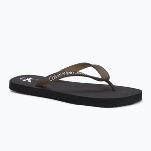 Calvin Klein women's flip flops YW0YW01829 Beach Sandal Transparent Tpu black