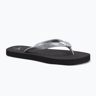 Women's Calvin Klein YW0YW01719 Beach Sandal Monologo Tpu black/silver flip flops