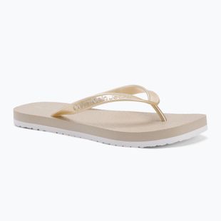 Calvin Klein women's flip flops YW0YW01720 Thong+ Tpu Metallic eggshell/bright white