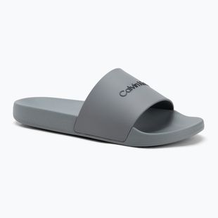 Calvin Klein men's flip-flops HM0HM00455 Pool Slide Rubber granite road