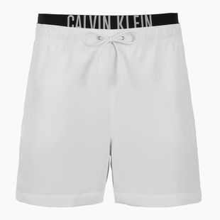 Men's Calvin Klein KM0KM01093 Intense Power Medium Double WB pvh classic white swim shorts