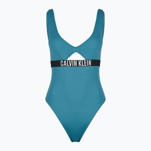Calvin Klein women's swimsuit KW0KW02746 Intense Power One Piece Fashion Fit storm blue