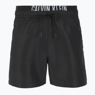 Men's Calvin Klein KM0KM01093 Intense Power Medium Double WB pvh black swim shorts