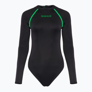 Women's one-piece swimsuit Calvin Klein KW0KW02790 Intense Power Move Rashguard One Piece pvh black