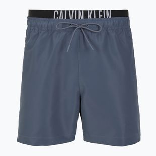 Men's Calvin Klein KM0KM01093 Intense Power Medium Double WB grisaille swim shorts