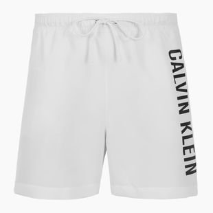 Men's Calvin Klein swim shorts KM0KM01092 Intense Power Medium Drawstring pvh classic white