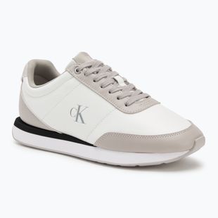 Women's shoes Calvin Klein YW0YW01942 Retro Runner Lace Up Leather MG bright white/chateau