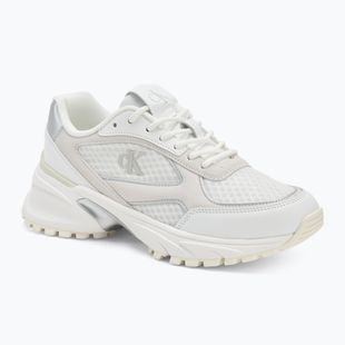 Women's shoes Calvin Klein YW0YW02009 Hike Runner Mesh Mix MET MG bright white/silver