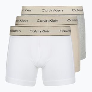 Men's boxers Calvin Klein LV00NB4447 Brief 3 pairs oyster gray/grey heather/white