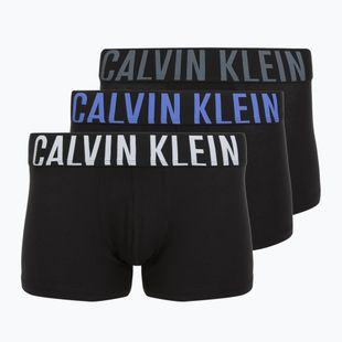 Boxers Calvin Klein 000NB3608A Trunk 3 pairs black bodies/turbulence/white/iridescent