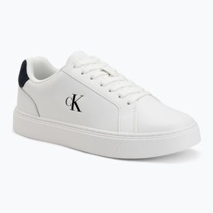 Men's shoes Calvin Klein YM0YM01435 Classic Cupsole Laceup Leather bright white/navy