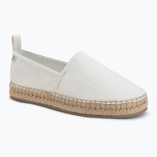 Women's espadrilles Calvin Klein HW0HW02931 Oblique Canvas Off White
