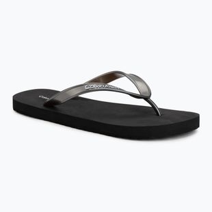 Women's flip-flops Calvin Klein HW0HW02956 Tpu Metallic triple black