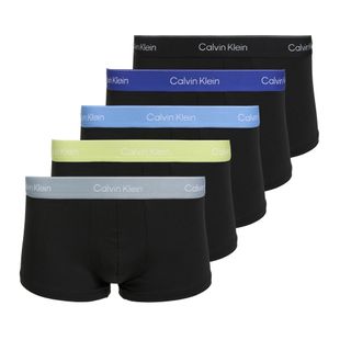 Men's boxers Calvin Klein LV00NB4390 Low Rise Trunk 5 pairs black wb/blue descent wb/green bi/kahki