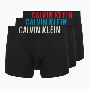 Boxers Calvin Klein 000NB3609A Boxer Brief 3 pairs black w/oatmeal logo/black w/age