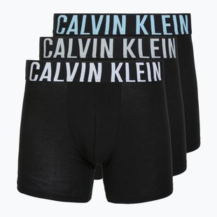 Boxers Calvin Klein 000NB3609A Boxer Brief 3 pairs black w/harbor mist logo/black w