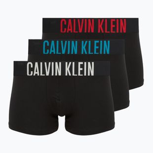 Men's boxer briefs Calvin Klein 000NB3608A Trunk 3 pairs black w/oatmeal logo/black w/age