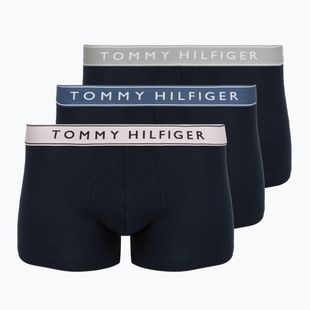 Boxers Tommy Hilfiger Trunk WB 3 pairs purple pink/antique silverer/aegean sea