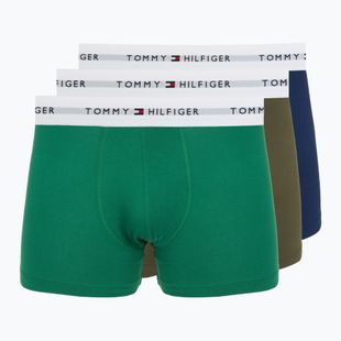 Men's boxers Tommy Hilfiger Trunk 3 pairs army green/prp nvy/nov grn