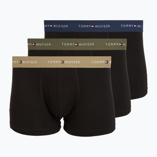Men's boxers Tommy Hilfiger Trunk WB 3 pairs army green/wdg blue/ptch blue
