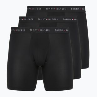 Men's boxers Tommy Hilfiger Micro Long 3 pack black/black/black