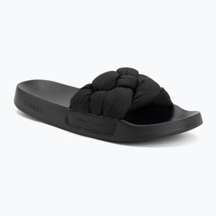 Women's slides Tommy Jeans Braided black