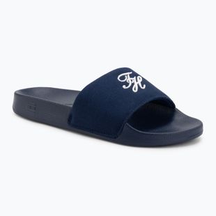 Women's slides Tommy Hilfiger Script Pool preppy navy