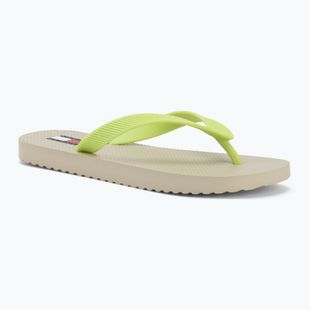 Women's flip-flops Tommy Jeans Logo Summer white clay/lime essence
