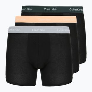 Boxers Calvin Klein LV00NB4394 Brief 3 pairs black w/darkest spruce wb/black w