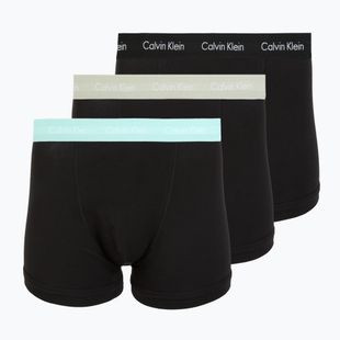 Men's boxers Calvin Klein 0000U2662G Trunk 3 pairs black w plume wb/black w misty sag