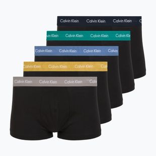 Boxers Calvin Klein LV00NB4412 Low Rise Trunk 5 pairs black bodies with driftwood/moonlight