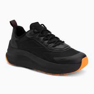 Men's shoes Calvin Klein Volumax Chunky Runner Trainers HM0HM02224 black/vivid tangerine